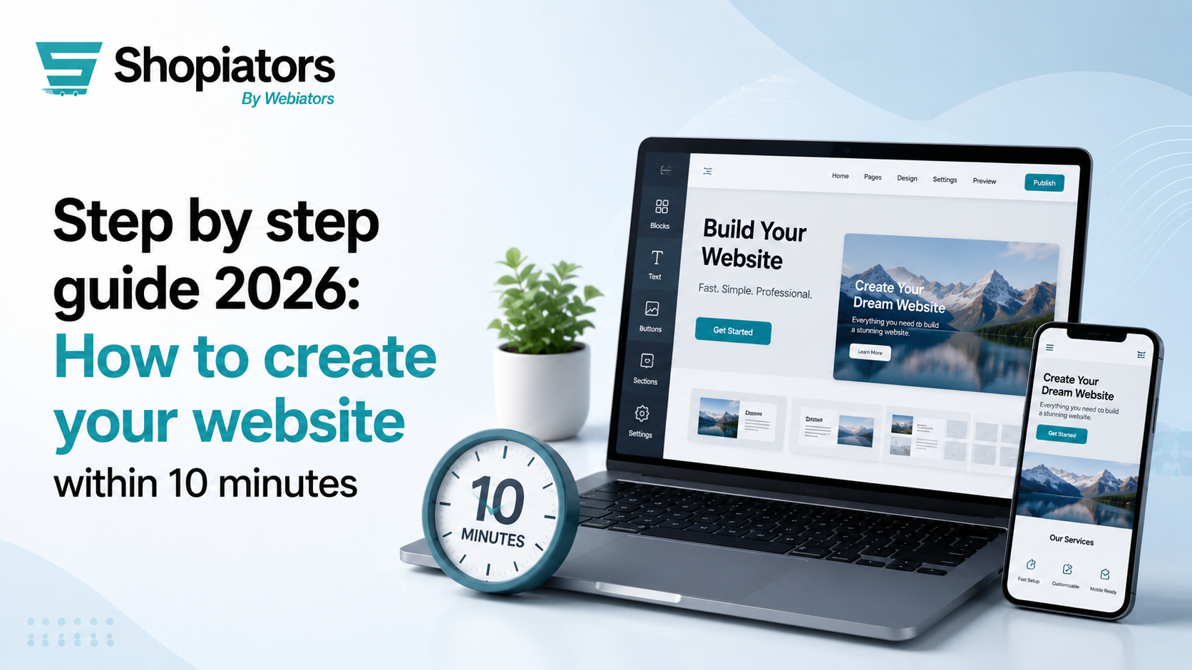 Step by step guide 2026: How to create your website within 10 minutes